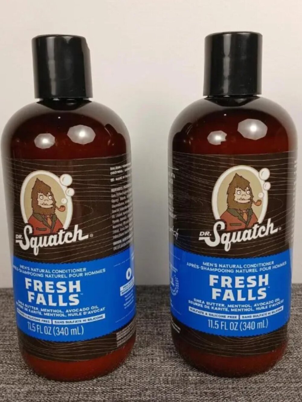 Dr Squatch Fresh Falls Conditioner 11.5oz Lot 2 Mens Natural Hair
